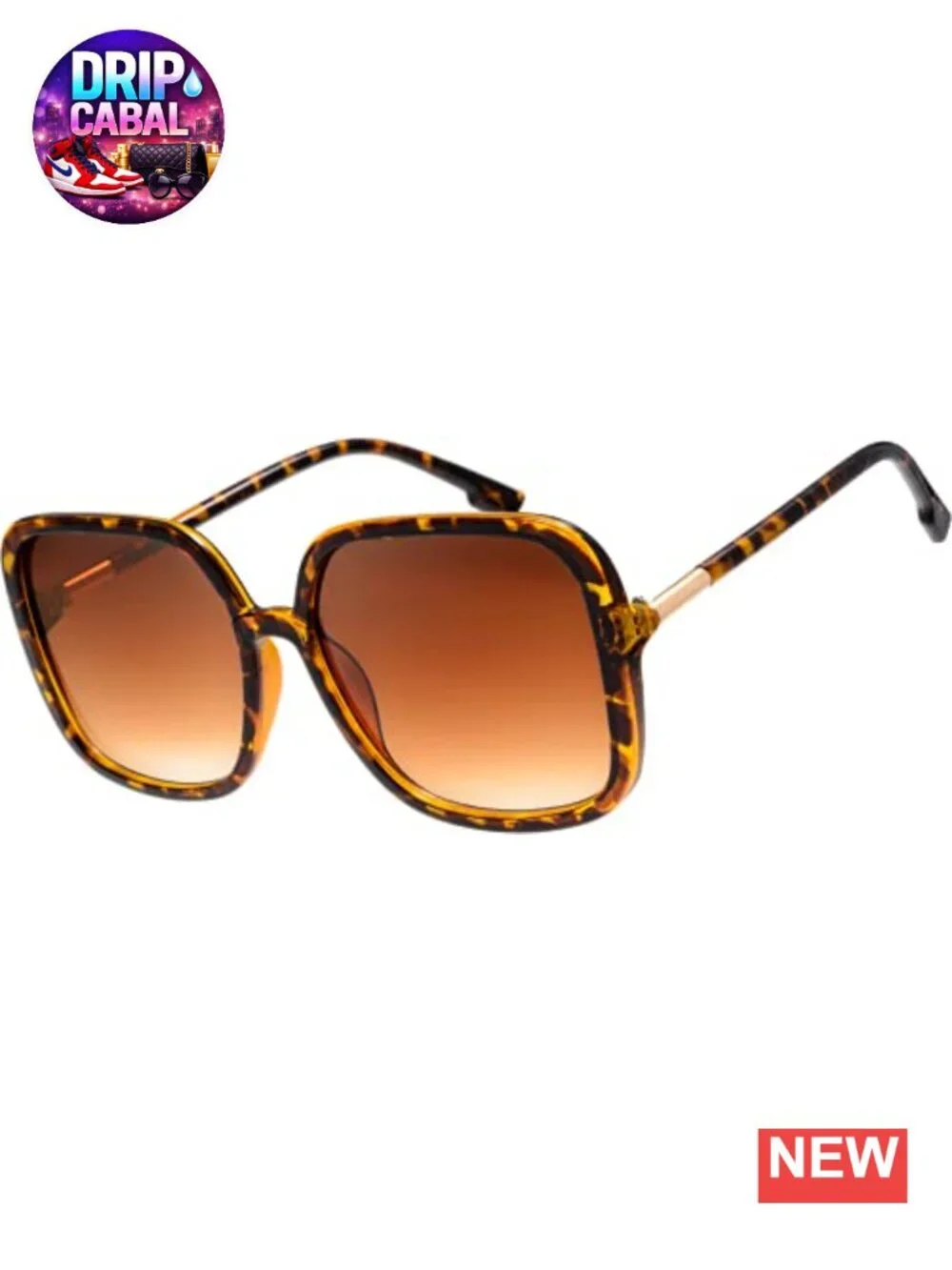 Oversized Square Jackie O Cat Eye Hybrid Butterfly Sunglasses UV Protection